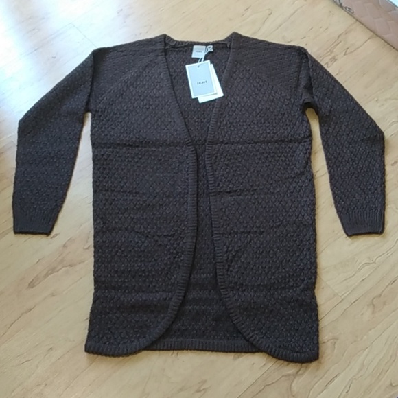 Ichi Ihodansa CA3 Sweater Cardigan Brown M - Picture 8 of 13
